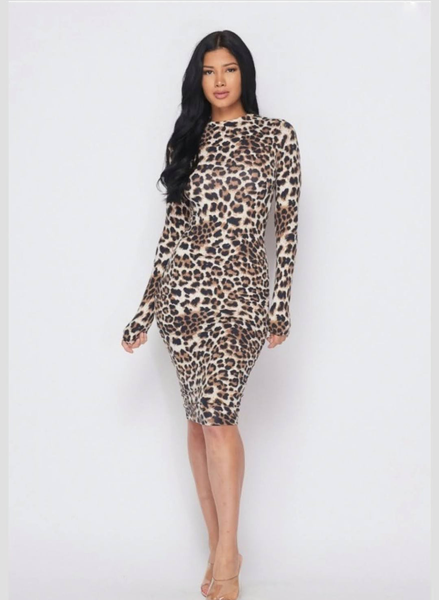I'm Ready Leopard print bodycon β M.S.A.Empire
